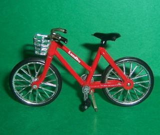 Vintage Lundby Dolls House Red Bike Bicycle Rare