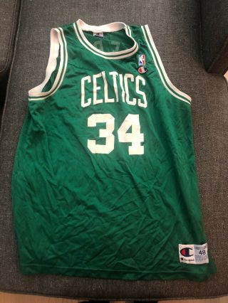 Vtg Champion Paul Pierce Jersey Boston Celtics 34 Nba - Vintage 90s Size 48