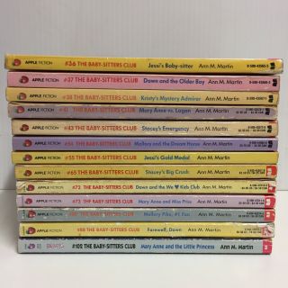 13 X The Babysitters Club Books - Vintage 1980’s - Scholastic Paperback