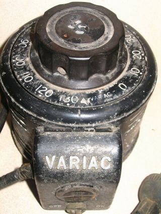 Vintage Variac Transformer General Radio Co Cambridge Ma 115 V Input