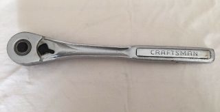 Vintage Craftsman - V - 44809 Ratchet 1/2 Inch Drive W/ Quick Release Made In Usa