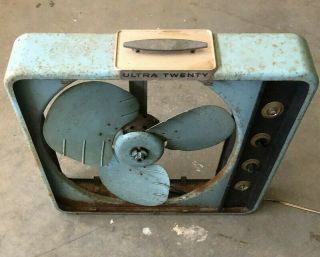 Vintage Ultra Twenty 3 - Speed Box Fan With Saf - T - Eye