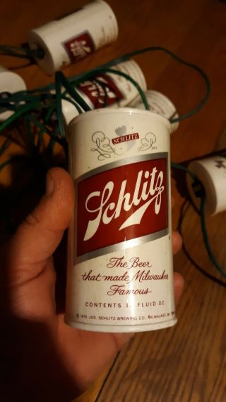 Vintage Schlitz Beer Can Patio/ String Lights