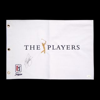 Rickie Fowler Signed The Players Championship Golf Flag Autograph Jsa
