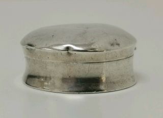 Vintage 1913 Sydney & Co Solid Sterling Silver Round Dome Topped Pill Tablet Box 3
