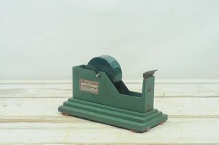 Vintage Cast Iron Scotch Tape Dispenser Art Deco Industrial Minnesota Mining