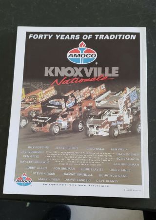 vintage auto racing programs Knoxville Nationals Program 2000 40th Annual 2