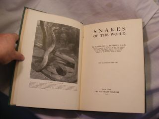 Snakes Of The World (1931/illustrated) Raymond L.  Ditmars