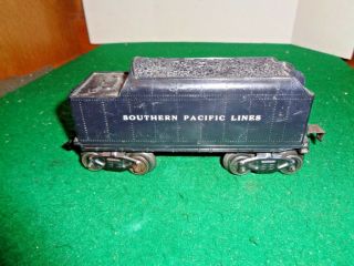 Vintage Marx O Scale Southern Pacific Lines Tender