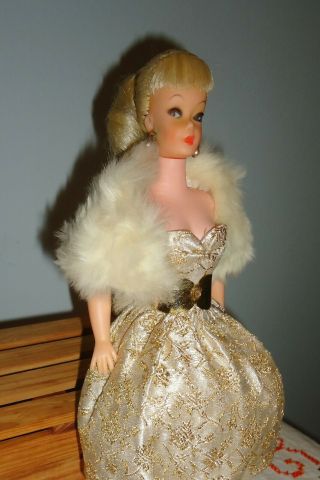 Vintage Ponytail Barbie Bild Lilli Doll Clone Eegee Miss Babette Platinum Blonde 3
