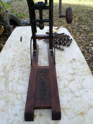 Mid 1800s Antique Barn Beam Boring Drill Post Auger Timber Framing Machine