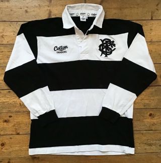 Barbarians " Baa Baas " Classic Cotton Traders Vintage Rugby Union Shirt Jersey M