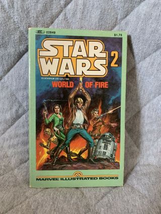 Star Wars 2 World Of Fire Marvel Illustrated Vintage 1982 Stan Lee Presents