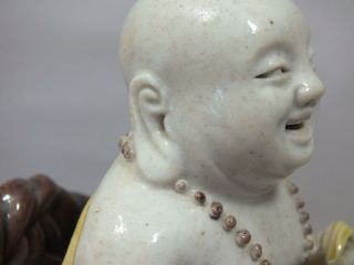A GOOD CHINESE PORCELAIN FIGURE OF A SEATED MAN 19thC 2