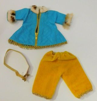 Vntg 1954 Vogue Ginny Doll 73 Whiz Kids Lounging Outfit Jacket,  Pant,  Belt Tag