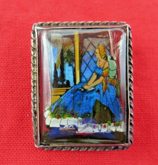 England Sterling Silver Vintage Brooch Pin Butterfly Wings Painted Lady 191m