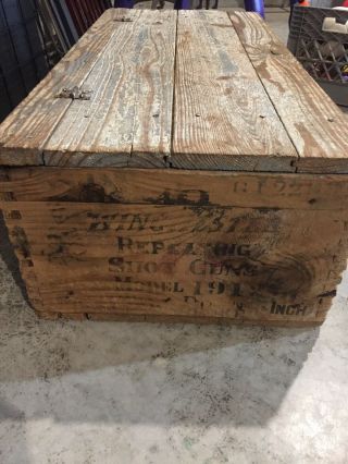 Antique Vintage Winchester Rifle/ Ammo Crate Model 1912 Wooden Box