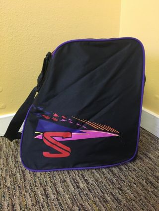 Vintage Salomon Club Ski Boot Bag Purple Blue Pink Black Neon 80s 90s Colorado