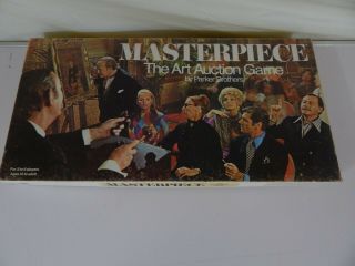 Vintage (1970) Masterpiece The Art Game By Parker Brothers Made In Usa