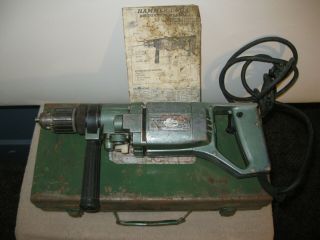 Vintage Chicago Electric Hammer Drill Model 340 Metal Body 3/4 "