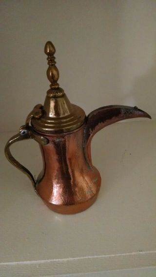 Antique Arabic Brass Coffee Pot