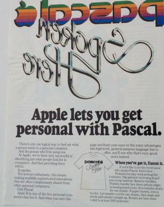 Vintage Apple Ii Computer Pascal Brochure