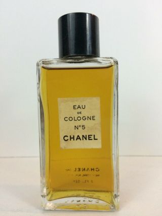 Vintage Chanel No.  5 Eau De Cologne 2 Oz Full