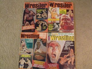 8 Vintage mid - 1970 ' s Wrestling Magazines - Female,  Women,  ladies,  Girl Wrestlers 3