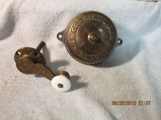 Vintage Corbins Bell Britain Brass Crank Handle