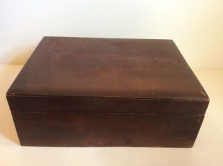 Vintage Wooden Cigar Humidor 11x8x4 Alfred Dunhill