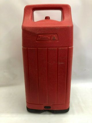 Red Vintage 1985 Plastic Coleman Lantern Carrying Case 220 290 295