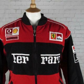 Mens Vtg Michael Shumacher Ferrari Racing Jacket Factory F1 Motor Sports Large