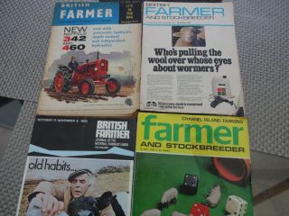 4 X Vintage British Farmer & Stockbreeder Magazines 1961 1970 1971