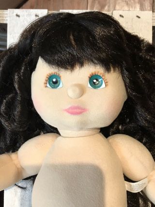 Vintage 1985 Mattel My Child Doll Brunette Mid - Part Ringlet And Outfit Rare