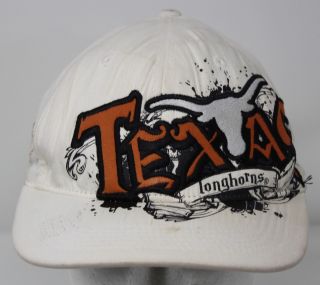 Vtg Texas Longhorns Hat Top Of The World Hat Big Logo Benny Boy Fitted Cap M - L