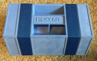 Vintage Blue Rolykit Storage For Tools,  Crafts,  Etc.  42 "