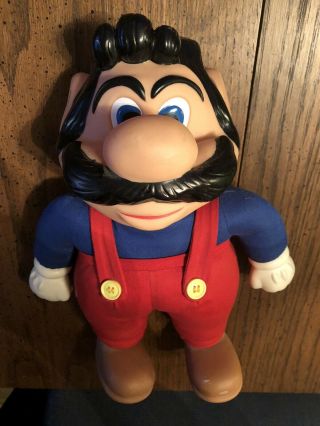 Vintage 1989 Applause Mario Bros Mario Plush Doll Toy No Hat 12 " Tall