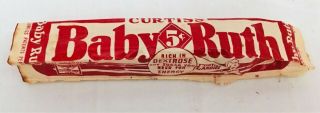 Vintage Curtiss Baby Ruth Candy Bar Wrapper Circa 1930 - 40