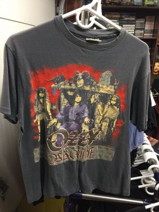 Ozzy Osbourne Vintage T Shirt 1988 No Rest For The Wicked Large