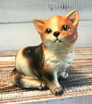 Vintage Napco Ceramic Made In Japan Hand Painted Kitty Kitten Cat Planter 3