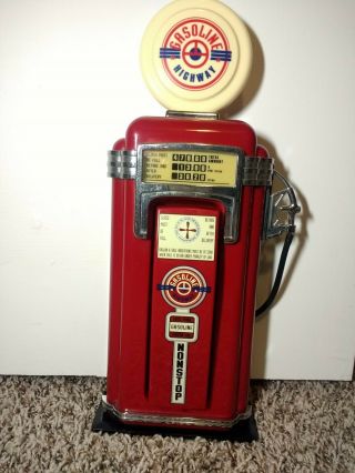Gasoline Highway Landline Phone Vintage Wall Mount Man Cave Gas Pump Red