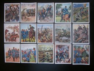 15 German Cigarette Cards Of The Imperial Prussian Army,  Issued 1934,  1/3