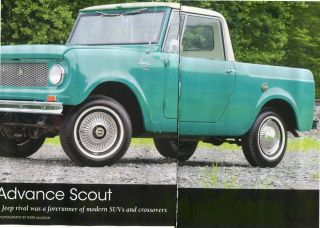 1963 International Harvester Scout Pickup 4 Pg Color Article