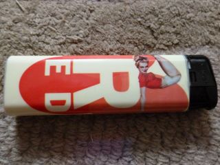 Vintage Red Kamel Cigarettes Pinup Girl Lighter Rare,