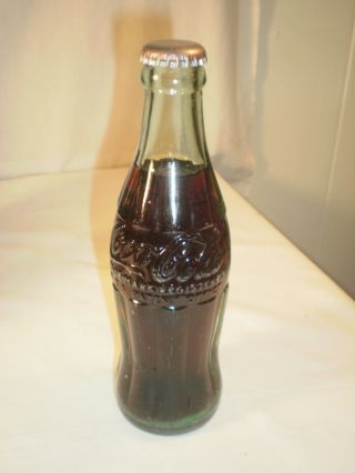 Vintage 6.  5 Oz Coca Cola Bottle Bottled In Statesboro,  Ga.