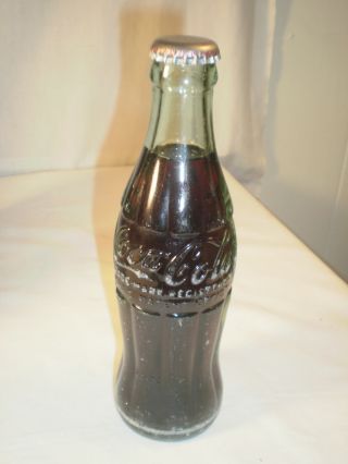 Vintage 6.  5 Oz Coca Cola Bottle Bottled In Claxton,  Ga.