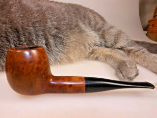 “made In London England” Famous Uk Factory Briar Pipe Blasted Cross Grain Rubber