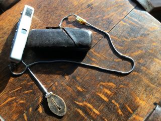 Vintage German Minox B Wetzlar Spy Camera With Lanyard Leather Case James Bond