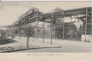 Vintage York City Photo Postcard - Hoth Street Elevated Curve,  C1900