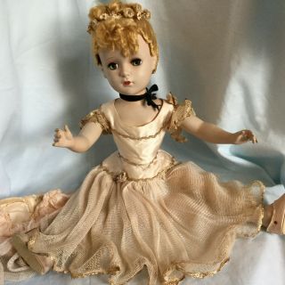Vintage Madame Alexander 18 " Nina Ballerina Doll 1940 